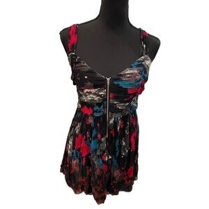 Adolfo Dominguez zipper front racer back mini dress 6